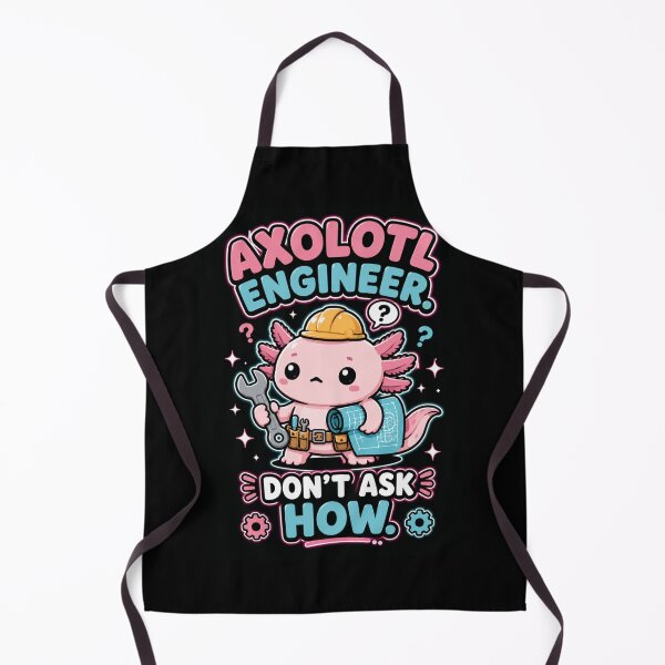 Item preview, Cute Axolotl Engineer Funny Don't Ask How Shirt — Kawaii Animal Profession Engineer Gift Tee designed and sold by MaynyStudio.