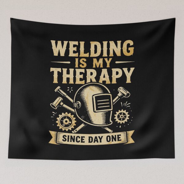 Item preview, Welding Is My Therapy Patriotic American Welder Vintage USA Flag designed and sold by LabCore.