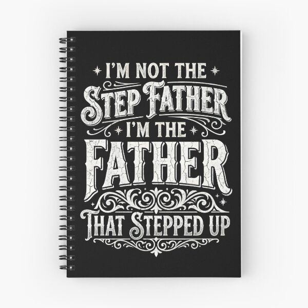 Item preview, White chalk font The Father That Stepped Up - Meaningful Step Dad Gift designed and sold by SideKickCreates.