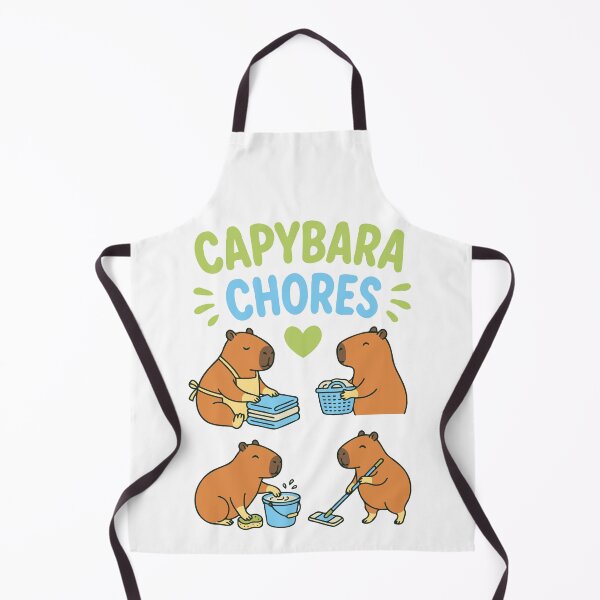 Item preview, Capybara Housekeeping - Cleaning Capy Sticker Pack - Tee designed and sold by RedStreamStudio.