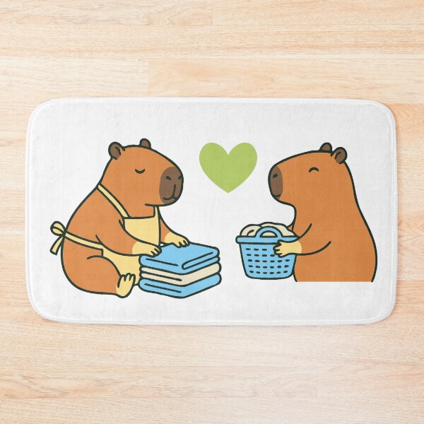 Item preview, Capybara Housekeeping - Cleaning Capy Sticker Pack - Tee designed and sold by RedStreamStudio.