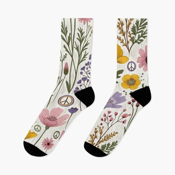 Item preview, Delicate Pastel Wildflower Botanical Pattern designed and sold by IntelliMindDesigns.