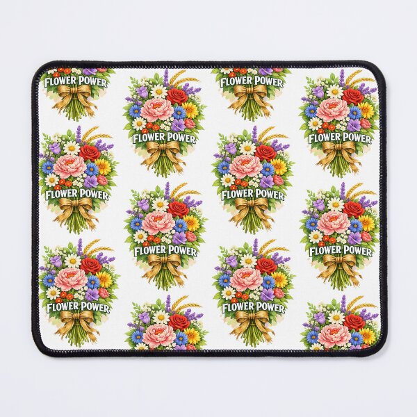 Item preview, Flower Power – Retro Floral Typography Design designed and sold by Clothes With Smiling Animals Walt Gral.