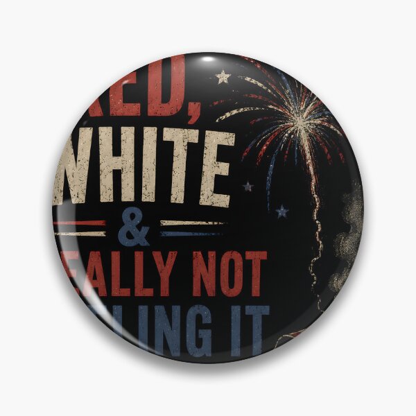 Item preview, Red, White & Really Not Feeling It – Funny Patriotic Vintage Design designed and sold by Lina Caro.