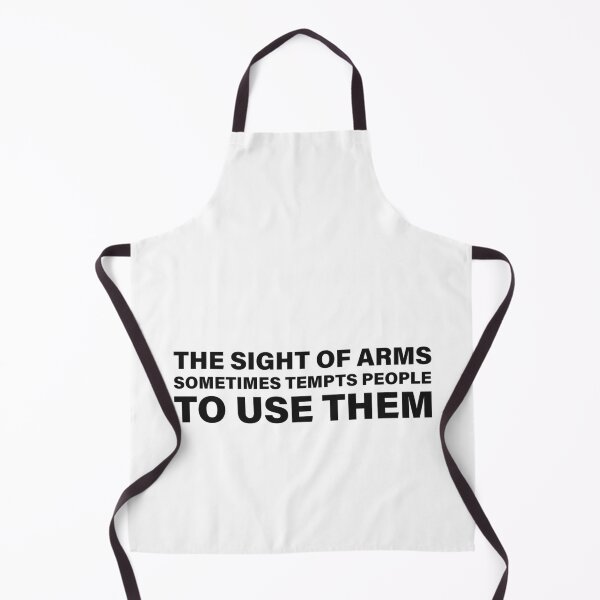 Item preview, The Sight of Arms Sometimes Tempts People to Use Them — The Odyssey Quote (White Version) designed and sold by LiteraryRelics.