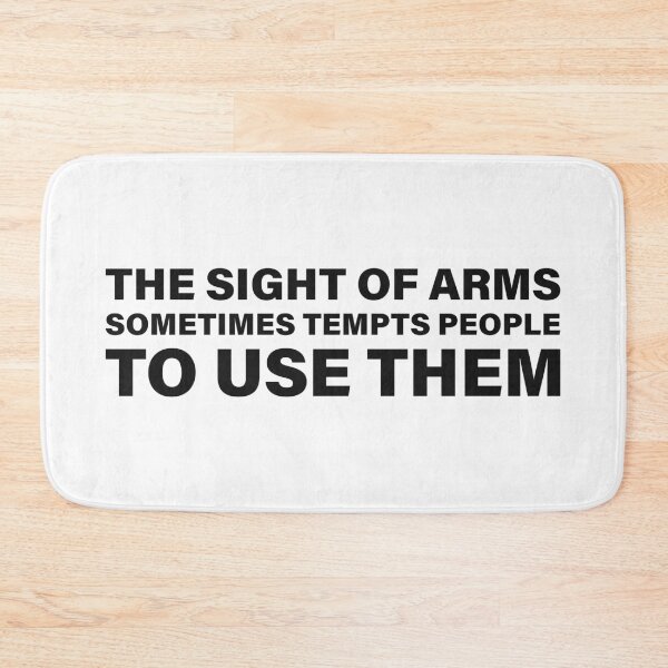 Item preview, The Sight of Arms Sometimes Tempts People to Use Them — The Odyssey Quote (White Version) designed and sold by LiteraryRelics.
