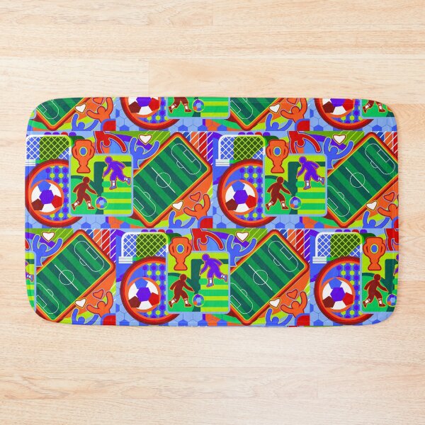 Item preview, Eat Sleep Win Repeat Soccer Goal Vibrant Art Abstract designed and sold by sofiartmedia.