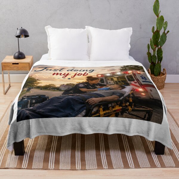 Item preview, Just Doing My Job – American EMT Saving a Life | Emergency Medical Responder Tribute designed and sold by Hookesmode.