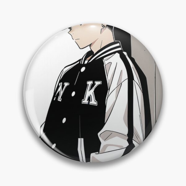 Item preview, Fashion - Man in Black Varsity Jacket Snapback Streetwear Anime Variant 9 designed and sold by AnimeShin.