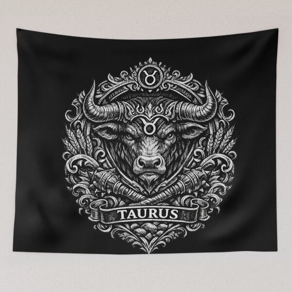 Item preview, vintage tattooTaurus The Zodiac Sign 2 designed and sold by Angelle55.