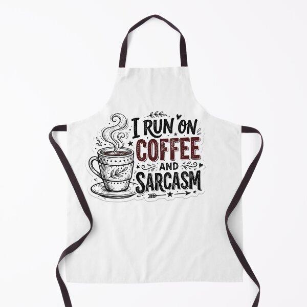 Item preview, I Run On Coffee And Sarcasm Funny Quote Meme designed and sold by ryanguas.