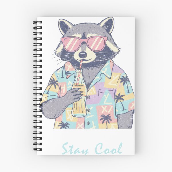 Item preview, Funny Trash Panda Stay Cool - Retro Raccoon Drinking Soda Summer Graphic designed and sold by InkRebelprint.