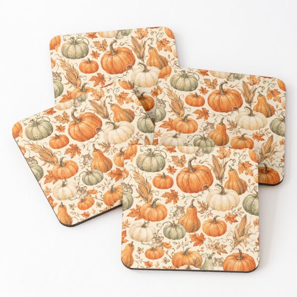 Item preview, Halloween Pumpkin Patch Watercolor Seamless Pattern designed and sold by Inkworksbyshery.