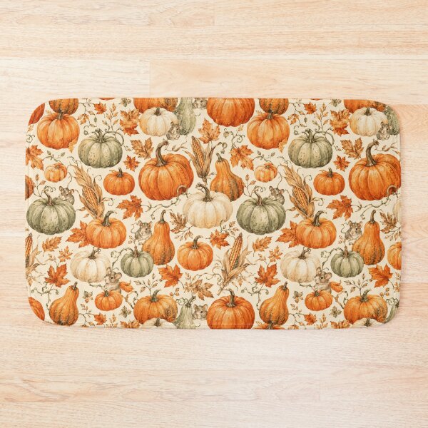 Item preview, Halloween Pumpkin Patch Watercolor Seamless Pattern designed and sold by Inkworksbyshery.
