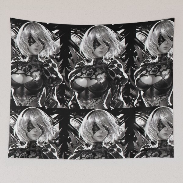 Item preview, 2b nier automata hand drawn design designed and sold by AnimeHentaiArt.