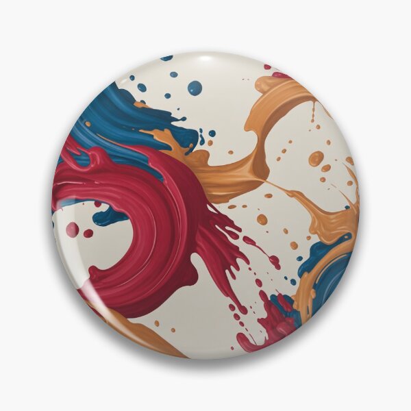 Item preview, Vibrant Abstract Expressionist Splash Pattern | Bold Red Blue Gold Seamless Repeat designed and sold by Midnight Veil Designs.