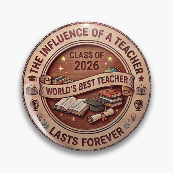 Item preview, Teacher Appreciation Badge designed and sold by Visimatic.