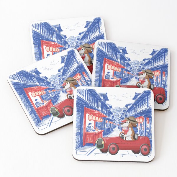 Item preview, Historic Town Adventure Dog Sticker designed and sold by Siti Hoiriyah.