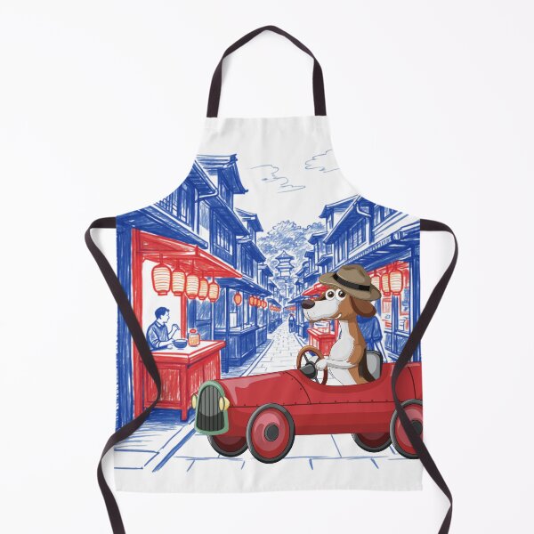 Item preview, Historic Town Adventure Dog Sticker designed and sold by Siti Hoiriyah.