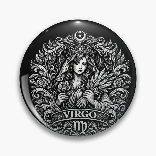 Item preview, Vintage Tattoo Virgo The Zodiac Sign designed and sold by Angelle55.