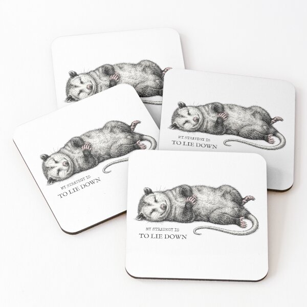 Item preview, Possum – My Strategy Is To Lie Down designed and sold by lazydogonline.
