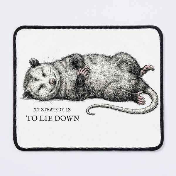 Item preview, Possum – My Strategy Is To Lie Down designed and sold by lazydogonline.