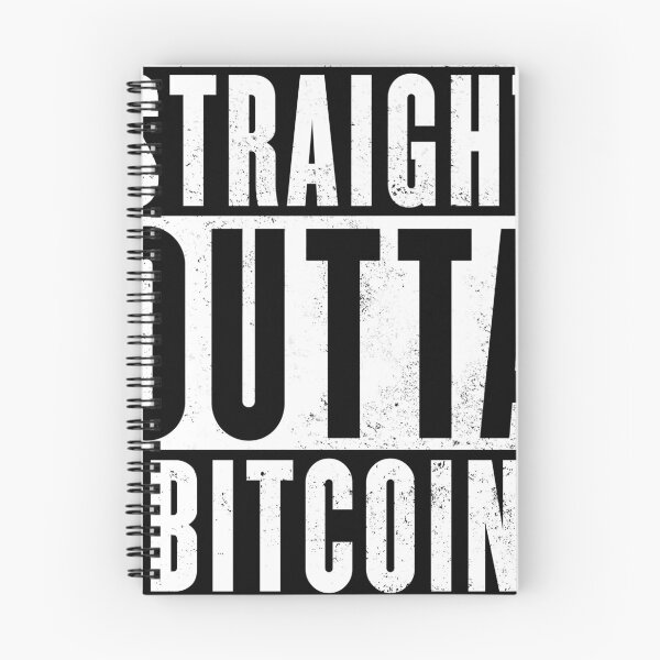 Item preview, Straight Outta Bitcoin – Crypto Investor Typography Design | Vintage Distressed Cryptocurrency Graphic designed and sold by thebigleebowski.