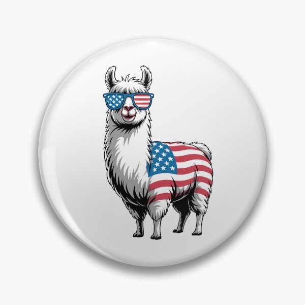 Item preview, Patriotic Llama Wearing Sunglasses designed and sold by jkrphoto.