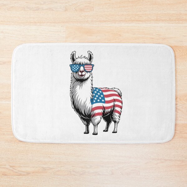 Item preview, Patriotic Llama Wearing Sunglasses designed and sold by jkrphoto.