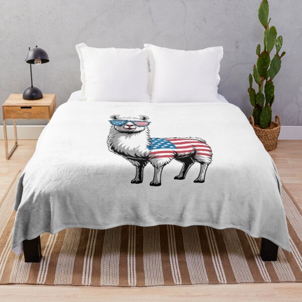 Item preview, Patriotic Llama Wearing Sunglasses designed and sold by jkrphoto.
