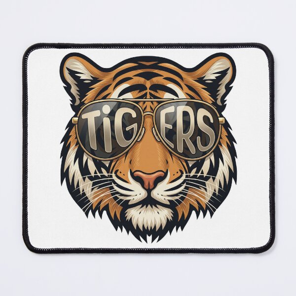 Item preview, Cool Tiger with Sunglasses - Retro Animal Mascot designed and sold by Shopeon Designs.
