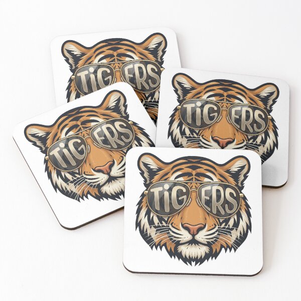 Item preview, Cool Tiger with Sunglasses - Retro Animal Mascot designed and sold by Shopeon Designs.