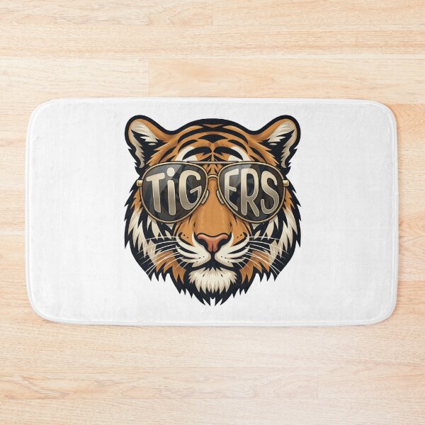 Item preview, Cool Tiger with Sunglasses - Retro Animal Mascot designed and sold by Shopeon Designs.