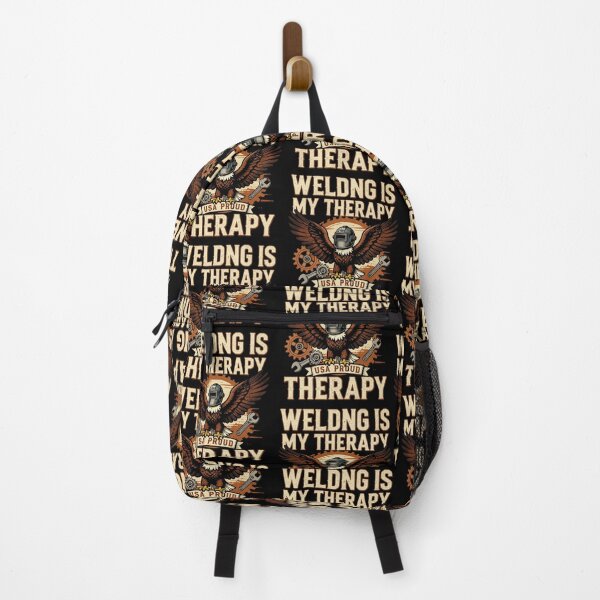 Item preview, Welding Is My Therapy Torch Shield American Welder Retro designed and sold by LabCore.