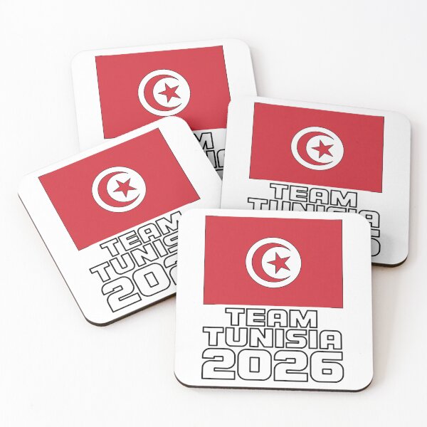 Item preview, Team Tunisia 2026 Fan Flag T-Shirt V14 designed and sold by DBWStudios.
