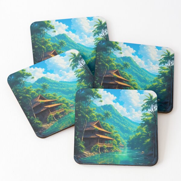 Item preview, Kampung dalam Pelukan Alam (Village in Nature’s Embrace) designed and sold by ZenGrooves.