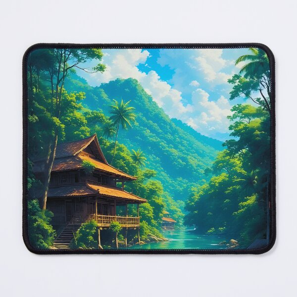 Item preview, Kampung dalam Pelukan Alam (Village in Nature’s Embrace) designed and sold by ZenGrooves.