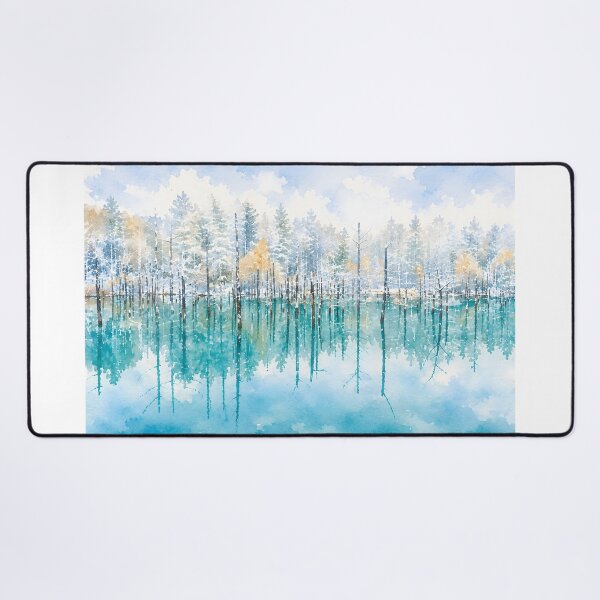Item preview, Shirogane Blue Pond (Biei) designed and sold by HOMETOWN86.