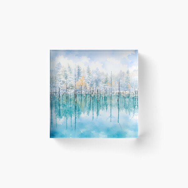 Item preview, Shirogane Blue Pond (Biei) designed and sold by HOMETOWN86.