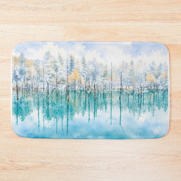 Item preview, Shirogane Blue Pond (Biei) designed and sold by HOMETOWN86.