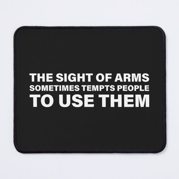 Item preview, The Sight of Arms Sometimes Tempts People to Use Them — The Odyssey Quote (Black Version) designed and sold by LiteraryRelics.