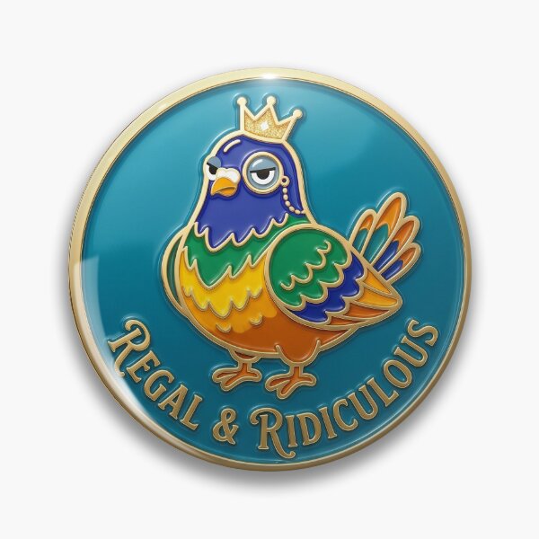 Item preview, Regal & Ridiculous – Crowned Bird designed and sold by Girih.