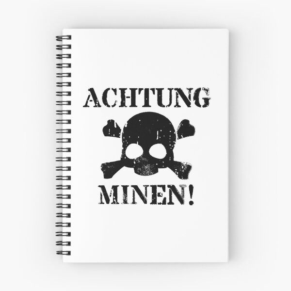 Item preview, Achtung Minen! (Attention Mines!) WWII Sign designed and sold by fixer00.