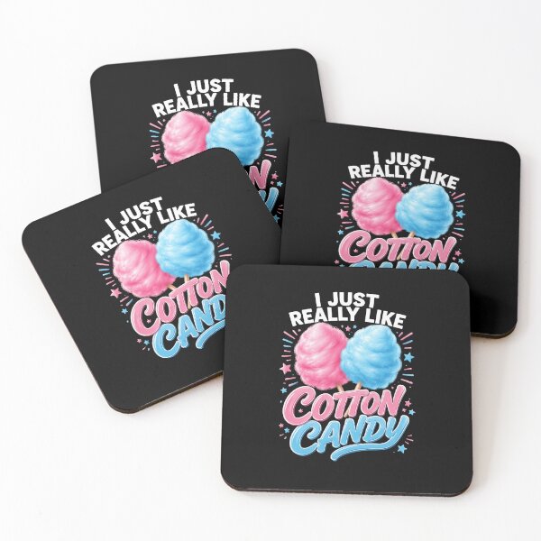 Item preview, I Just Really Like Cotton Candy Sweet Treat Fan designed and sold by FormalDehyena.