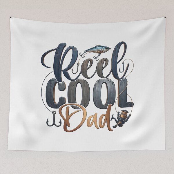 Item preview, Reel Cool Dad Vintage Fishing Gift for Men. Fathers Day designed and sold by SideKickCreates.