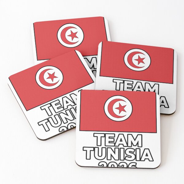 Item preview, Team Tunisia 2026 Fan Flag T-Shirt V16 designed and sold by DBWStudios.