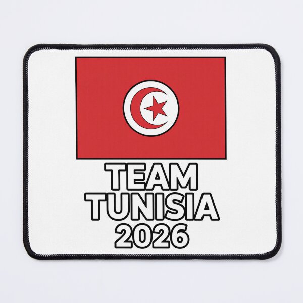 Item preview, Team Tunisia 2026 Fan Flag T-Shirt V16 designed and sold by DBWStudios.