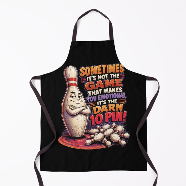 Item preview, Sometimes It's Not The Game That Makes You Emotional It's The Darn 10 Pin! Funny Bowling Player Bowler Quote designed and sold by FormalDehyena.