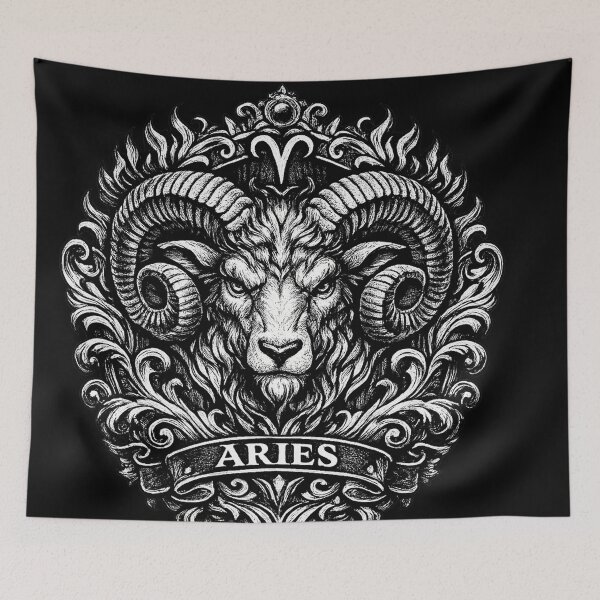 Item preview, Vintage Tattoo Aries The Zodiac Sign 2 designed and sold by Angelle55.