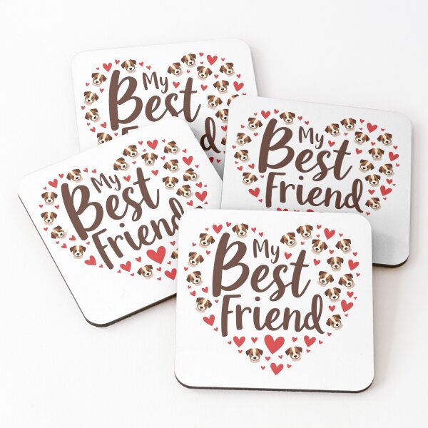 Item preview, Jack Russell Terrier heart with My Best Friend text designed and sold by Prints by Mat.